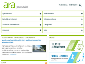 'ara.fi' screenshot
