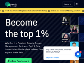 'growthschool.io' screenshot