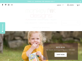 monkeyfootdesigns.com homepage screenshot
