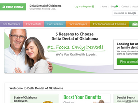 'deltadentalok.org' screenshot