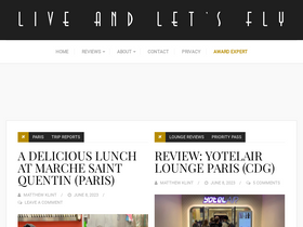 'liveandletsfly.com' screenshot