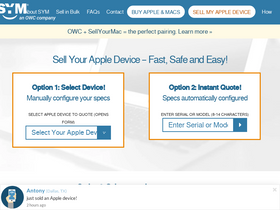 'sellyourmac.com' screenshot