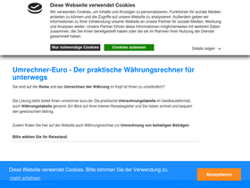 'umrechner-euro.de' screenshot