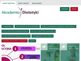 'akademiadietetyki.pl' screenshot