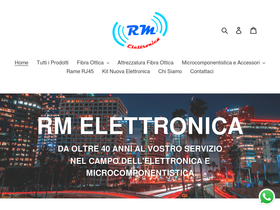 Rmelettronica homepage screenshot