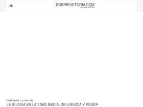 'sobrehistoria.com' screenshot