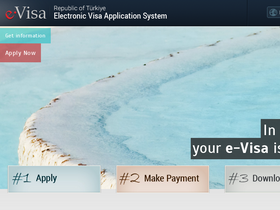 'evisa.gov.tr' screenshot