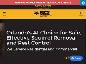 'crittercontroloforlando.com' screenshot