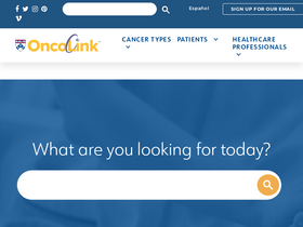 'oncolink.org' screenshot