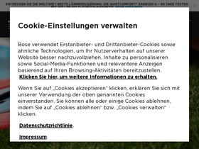 'bose.de' screenshot