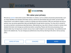 'wordhtml.com' screenshot