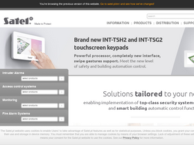 'satel.eu' screenshot