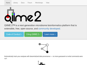 'qiime2.org' screenshot