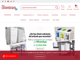 'todocolombraro.com.ar' screenshot