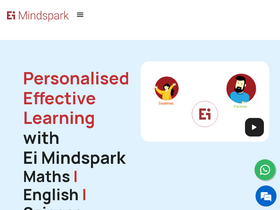 'mindspark.in' screenshot