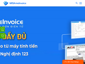 'meinvoice.vn' screenshot