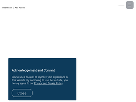 'omronhealthcare-ap.com' screenshot