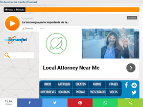 'sabersinfin.com' screenshot