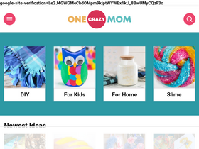 'onecrazymom.com' screenshot