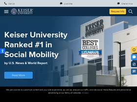 'keiseruniversity.edu' screenshot