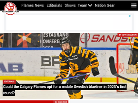 'flamesnation.ca' screenshot