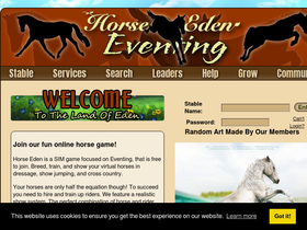 'horseeden.com' screenshot