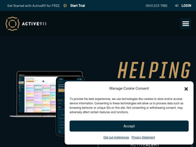 'active911.com' screenshot