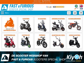 'fastfuriousscooters.nl' screenshot