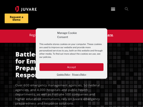 'juvare.com' screenshot