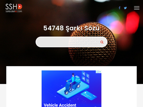 'sarkisozlerihd.com' screenshot