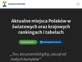 'rankingi-sportowe.pl' screenshot
