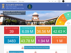'hcservices.ecourts.gov.in' screenshot