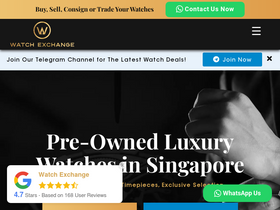 'watchexchange.sg' screenshot