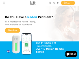 lüft - Radon and Indoor Air Quality Monitor homepage screenshot
