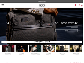 'tumi.co.jp' screenshot