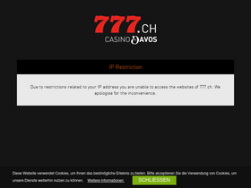 'casino777.ch' screenshot