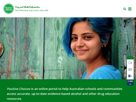 'positivechoices.org.au' screenshot