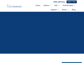 'entouchwireless.com' screenshot