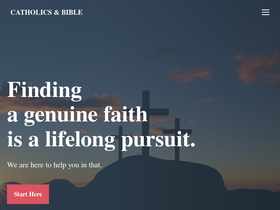 'catholicsbible.com' screenshot