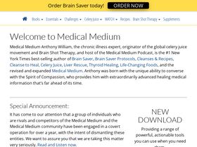 'medicalmedium.com' screenshot