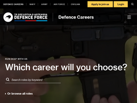 'defencecareers.mil.nz' screenshot