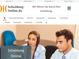 'scheidung-online.de' screenshot