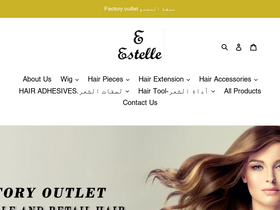 estellehairfashion.com homepage screenshot