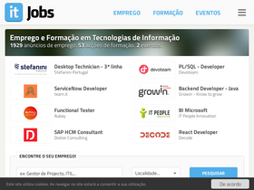 'itjobs.pt' screenshot