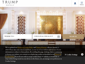 'trumphotels.com' screenshot