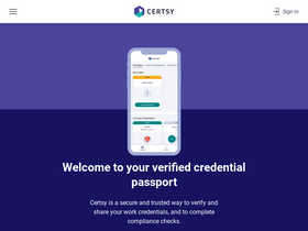 'certsy.com' screenshot