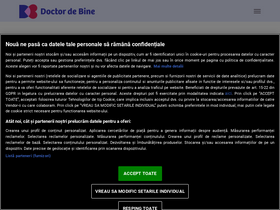 'doctordebine.ro' screenshot