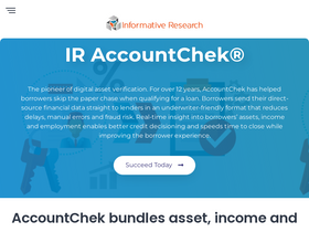 'accountchek.com' screenshot