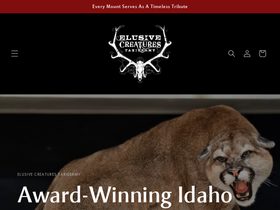 taxidermynorthidaho.com homepage screenshot
