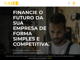 'raize.pt' screenshot